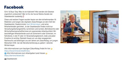 Facebook-Post vom 28. April 2022