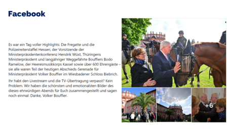 Facebook-Post vom 30. Mai 2022