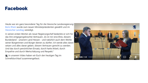 Facebook-Post vom 31. Mai 2022