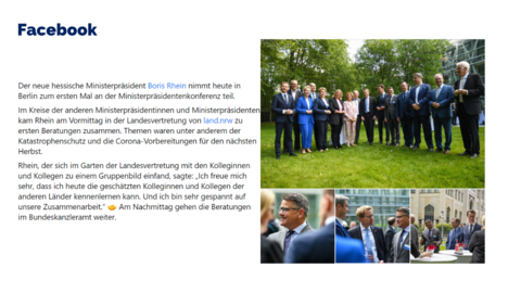 Facebook-Post vom 02. Juni 2022