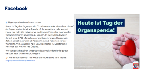 Facebook-Post vom 04. Juni 2022