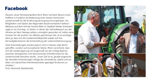 Facebook Post vom 12.06.2022