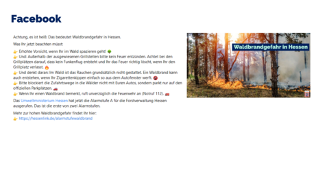 Facebook-Post vom 19. Juli 2022 Facebook-Post vom 19. Juli 2022