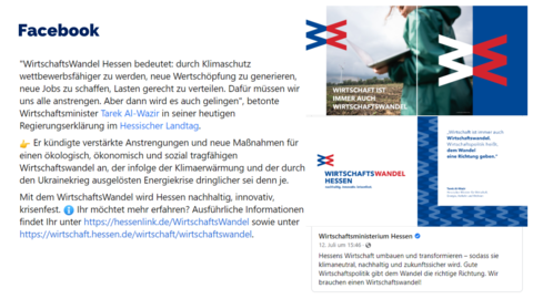 Facebook-Post vom 12. Juli 2022 Facebook-Post vom 12. Juli 2022