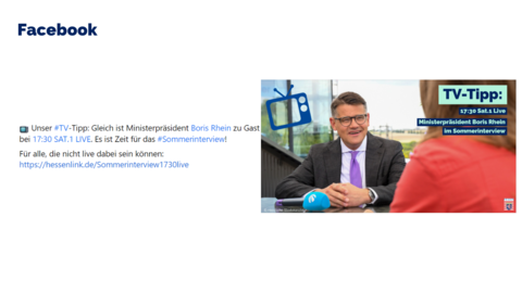 Facebook-Post vom 15. Juli 2022 Facebook-Post vom 15. Juli 2022