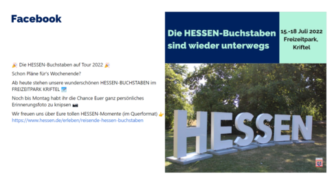 Facebook-Post vom 15. Juli 2022 Facebook-Post vom 15. Juli 2022