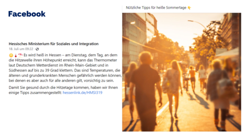 Facebook-Post vom 18. Juli 2022 Facebook-Post vom 18. Juli 2022