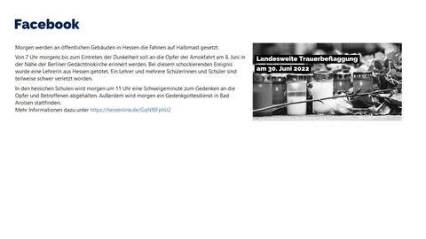Facebook-Post vom 29.06.2022 Facebook-Post vom 29.06.2022