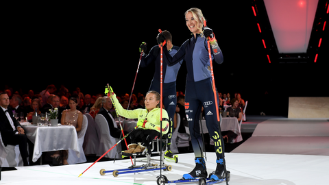 Biathlonstaffel beim Ball des Sports Biathlonstaffel beim Ball des Sports