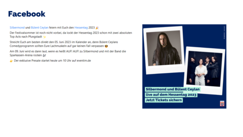 Facebook-Post vom 17. August 2022