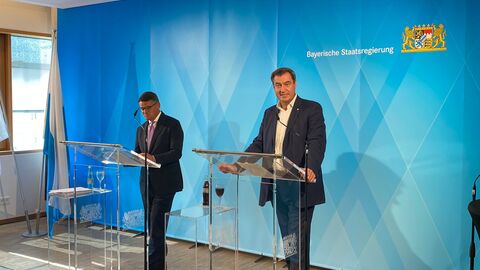 Livestream: Energieversorgung: Gemeinsamer Austausch von Boris Rhein und Dr. Markus Söder