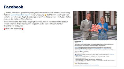 Facebook-Post vom 16. September 2022