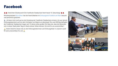 Facebook-Post vom 24. September 2022