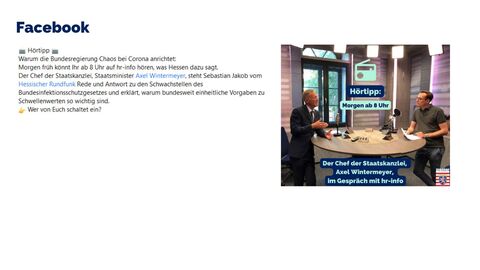 Facebook-Post vom 07. September 2022