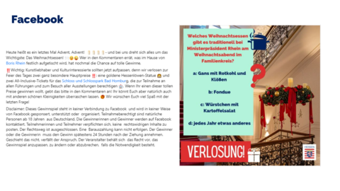 Facebook-Post von Sonntag, 18. Dezember 2022