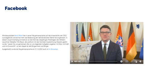 Facebook-Post von Samstag, 31. Dezember 2022