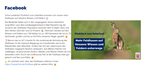 Facebook Post von Freitag, 7. April 2023 um 15:31