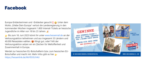 Facebook-Post vom 19.04.2023