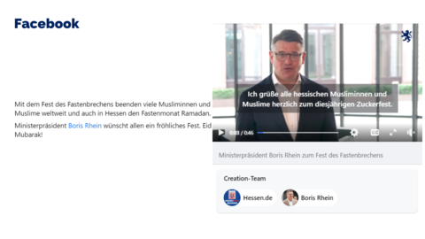 Facebook-Post vom 21.04.2023