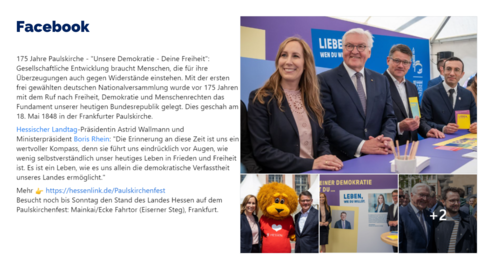 Facebook-Post vom 19.05.2023