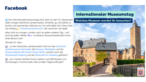 Facebook-Post vom 20.05.2023