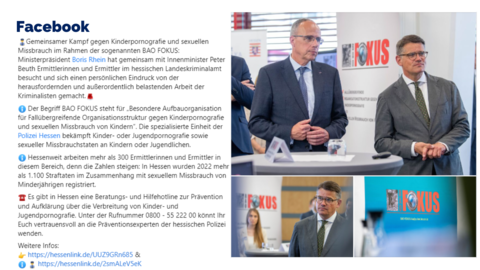 Facebook-Post vom 25. Juni 2023