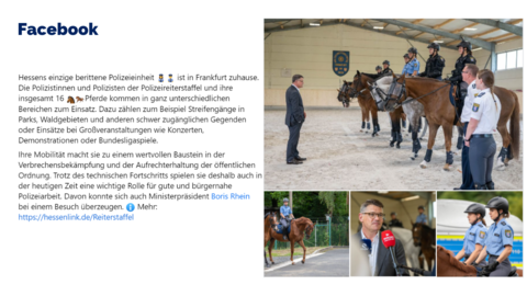 Facebook-Post vom 29. Juli 2023