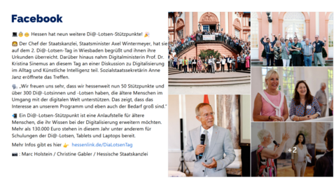 Facebook-Post vom 08. September 2023