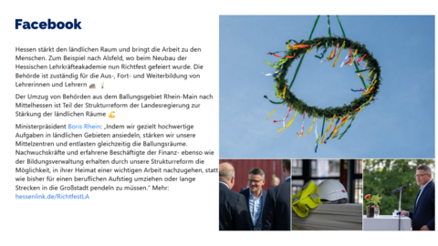 Facebook-Post vom 17. September 2023 Facebook-Post vom 17. September 2023