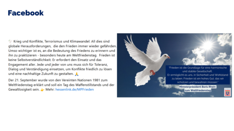 Facebook-Post vom 21. September 2023 Facebook-Post vom 21. September 2023