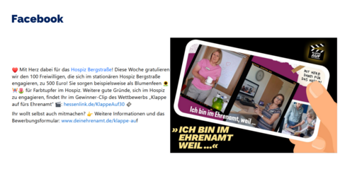 Facebook-Post vom 23. September 2023