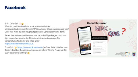 Facebook-Post vom 10. November 2023