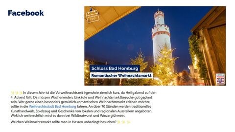 Facebook-Post vom 15. Dezember 2023