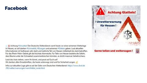 Facebook-Post vom 17. Januar 2024