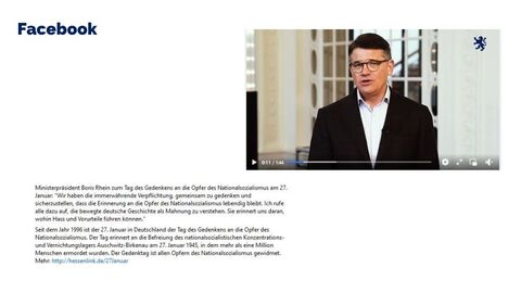 Facebook-Post vom 27. Januar 2024