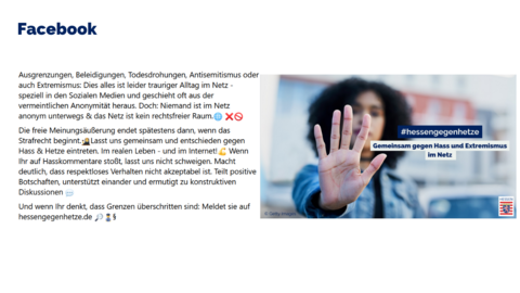 Facebook-Post vom 05. Februar 2024