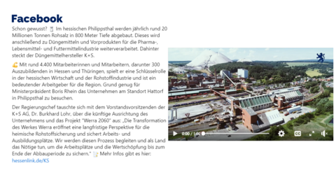 Facebook-Post vom 17. April 2024