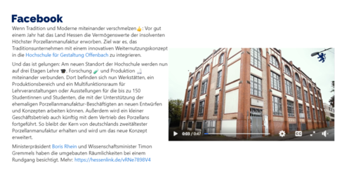 Facebook-Post vom 03. Mai 2024