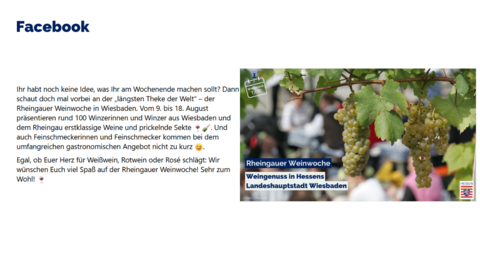 Facebook-Post vom 09. August 2024 Facebook-Post vom 09. August 2024