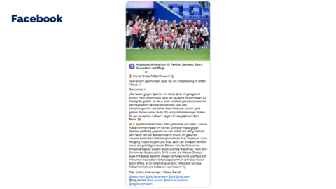 Facebook-Post vom 09. August 2024 Facebook-Post vom 09. August 2024