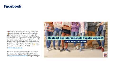 Facebook-Post vom 12. August 2024