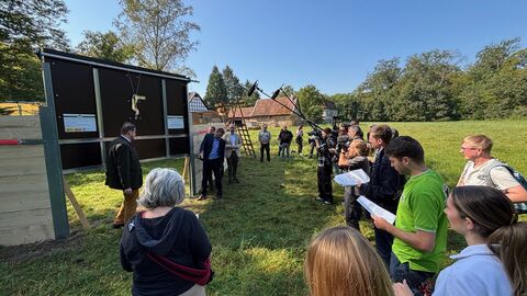 Großes Medieninteresse beim Termin zur Vorstellung weiterer ASP-Bekämpfungsmaßnahmen Großes Medieninteresse beim Termin zur Vorstellung weiterer ASP-Bekämpfungsmaßnahmen