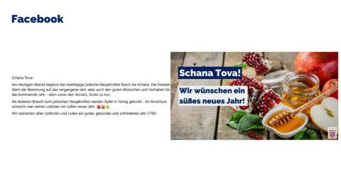 Facebook-Post von Mittwoch, 2. Oktober 2024 um 10:00