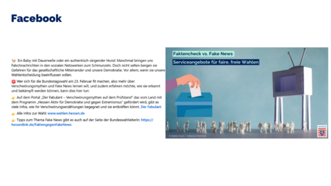 Facebook-Post vom 16. Februar 2025