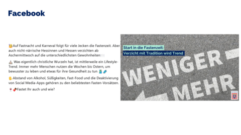 Facebook-Post vom 05.März 2025