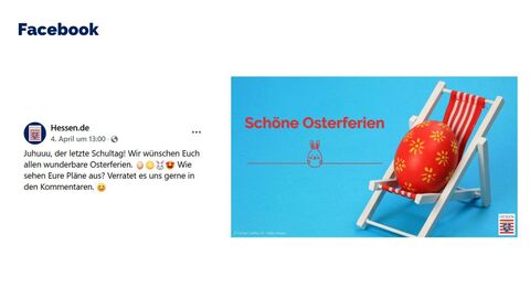 Facebook-Post vom 4. April 2025