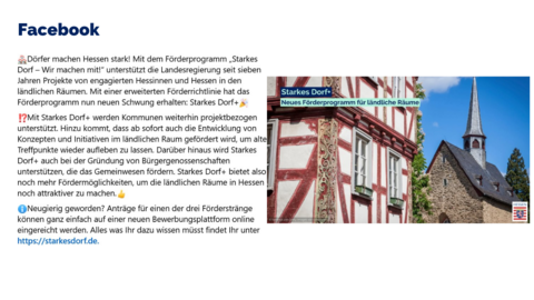 Facebook-Post vom 16. April 2025