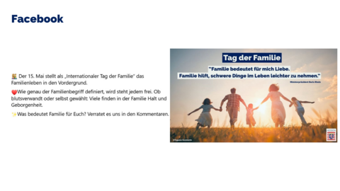 Facebook-Post vom 15. Mai 2025