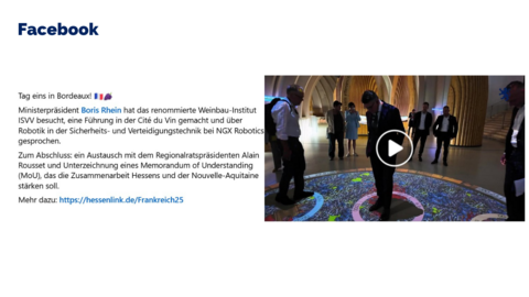 Facebook Post vom 18. Juli 2025