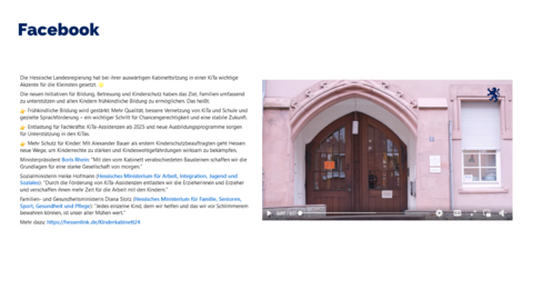 Facebook-Post vom 9. Dezember 2024